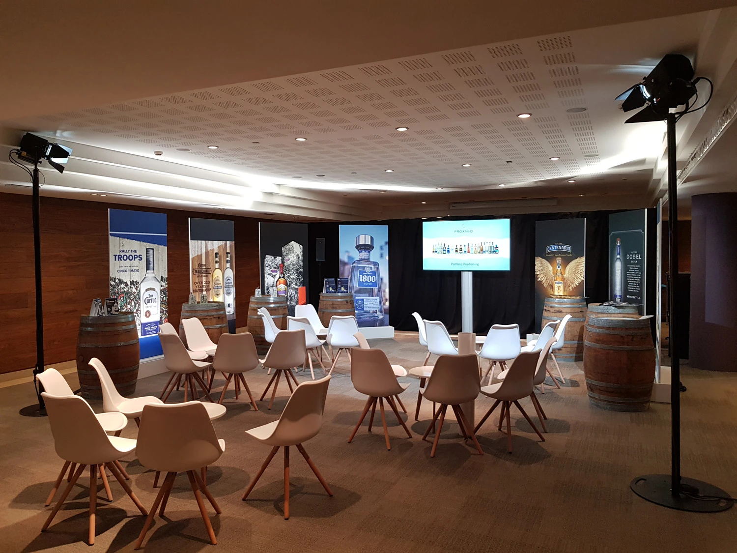 Salle Montjuïc décorée de l’Hotel Miramar Barcelona